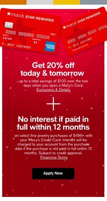 Get 20% off today & tomorrow